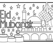 Coloriage Signe de l'A&iuml;d Moubarak