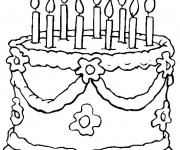 Coloriage et dessins gratuit Anniversaire Adulte à imprimer