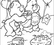 Coloriage et dessins gratuit Anniversaire magique à imprimer