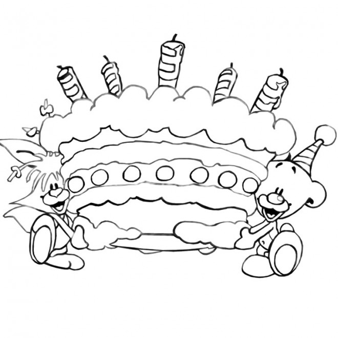 Coloriage Joyeux Anniversaire Dessin Gratuit à Imprimer