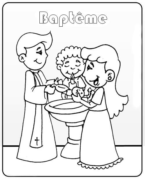 Coloriage Bapteme 2 gratuit à imprimer en ligne