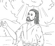 Coloriage Bapt&ecirc;me du Seigneur