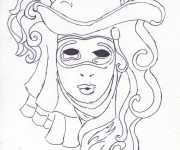 Coloriage Carnaval au crayon