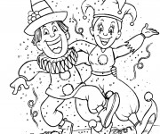 Coloriage Carnaval en hiver