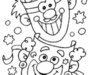 Coloriage et dessins gratuit Carnaval et Les Clowns comiques à imprimer