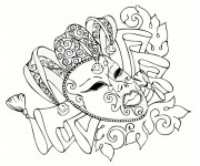 Coloriage Carnaval stylisé