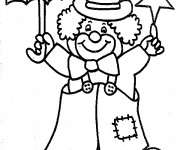 Coloriage Clown rigolo