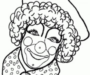 Coloriage Le Clown te regarde