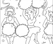 Coloriage Supporteurs pour Filles