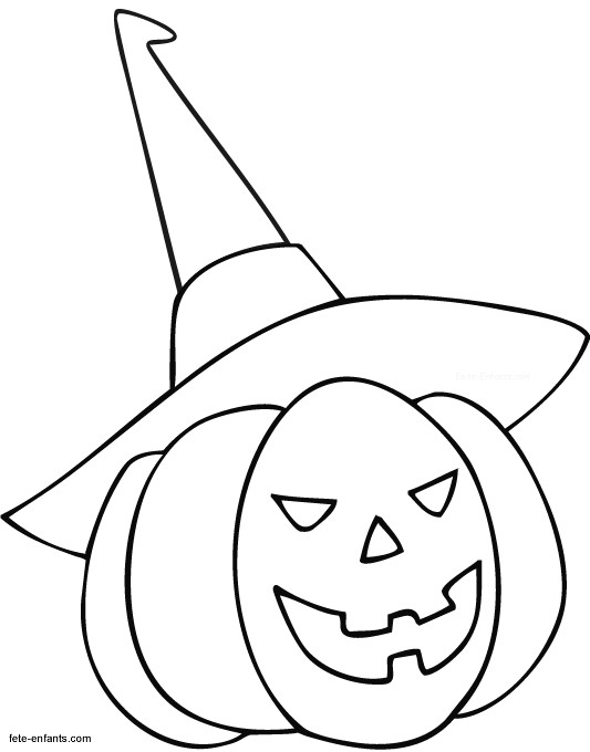Coloriage Citrouille d Halloween enfant dessin gratuit à citrouille d halloween enfant