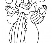 Coloriage et dessins gratuit Clown facile à imprimer