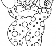 Coloriage et dessins gratuit Le clown musicien à imprimer