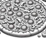 Coloriage Concevez Votre D&eacute;licieuse Pizza !