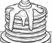 Coloriage cr&ecirc;pes moelleuses pour la F&ecirc;te de la Gastronomie