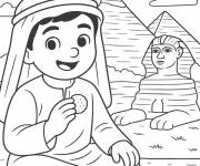 Coloriage et dessins gratuit Falafel de l'Egypte pour la F&ecirc;te de la Gastronomie à imprimer