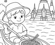 Coloriage Tha&iuml;lande Pad Tha&iuml;