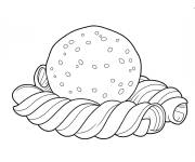 Coloriage Tourbillon de Boulette de Viande et P&acirc;tes