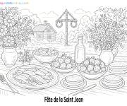 Coloriage Festin de la Saint-Jean