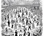 Coloriage F&ecirc;te de la Saint-Jean c&eacute;l&eacute;br&eacute; chaque ann&eacute;e