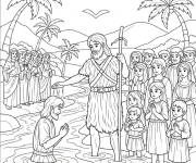 Coloriage Illustration du saint Jean Baptiste