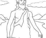 Coloriage Saint Jean Baptiste facile