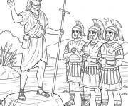Coloriage Saint-Jean et les soldats romains