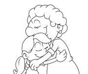 Coloriage Bonne f&ecirc;te mamie