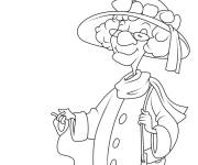 Coloriage Bonne f&ecirc;te mamie &agrave; imprimer