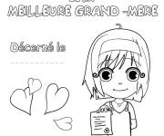 Coloriage Colorie ce cadeau pour la f&ecirc;te de mamie