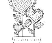 Coloriage et dessins gratuit Epot de fleurs pour la grand-m&egrave;re à imprimer