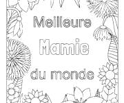 Coloriage Meilleure Mamie du monde