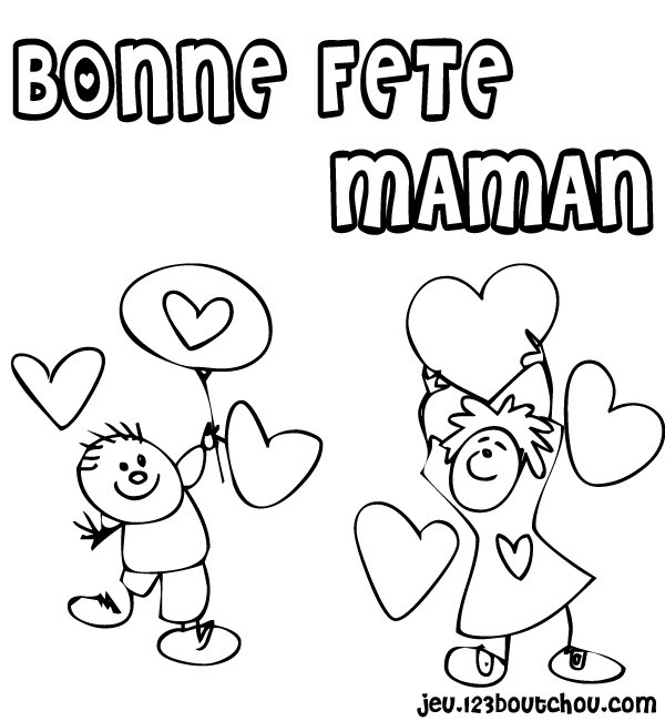 Coloriage Fete Des Meres A Imprimer Gratuit