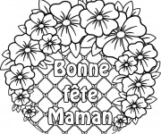 Coloriage et dessins gratuit Des Fleurs pour Fête des Mères à imprimer