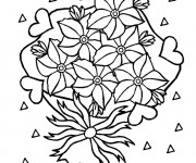 Coloriage Des Fleurs ravissantes pour Maman