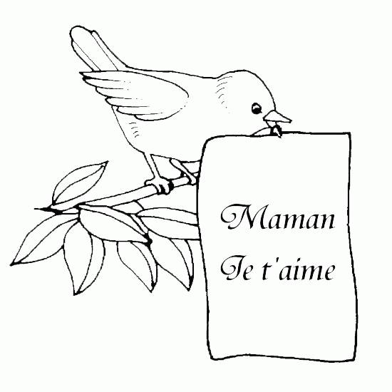 Coloriage Pour L Anniversaire De Ma Maman