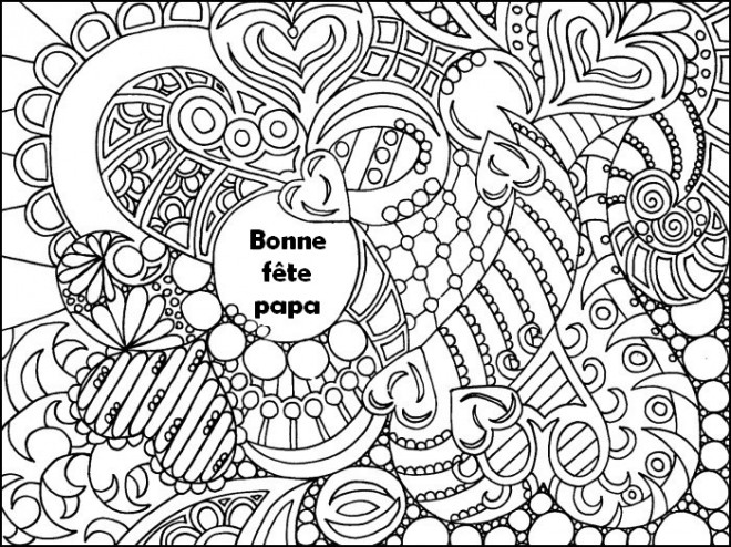 Coloriage Fête Des Pères Mandala Dessin Gratuit à Imprimer