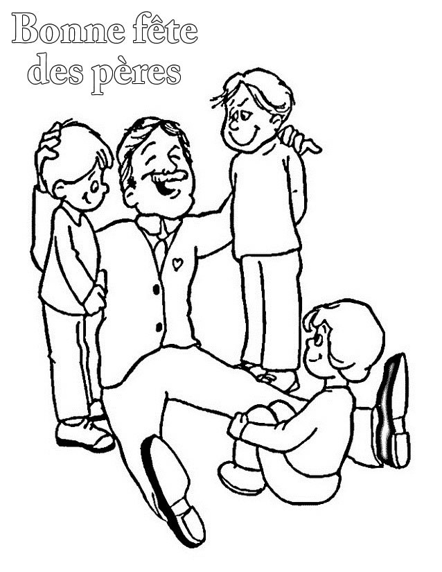 Coloriage Fete des Peres gratuit à imprimer liste 40 à 60