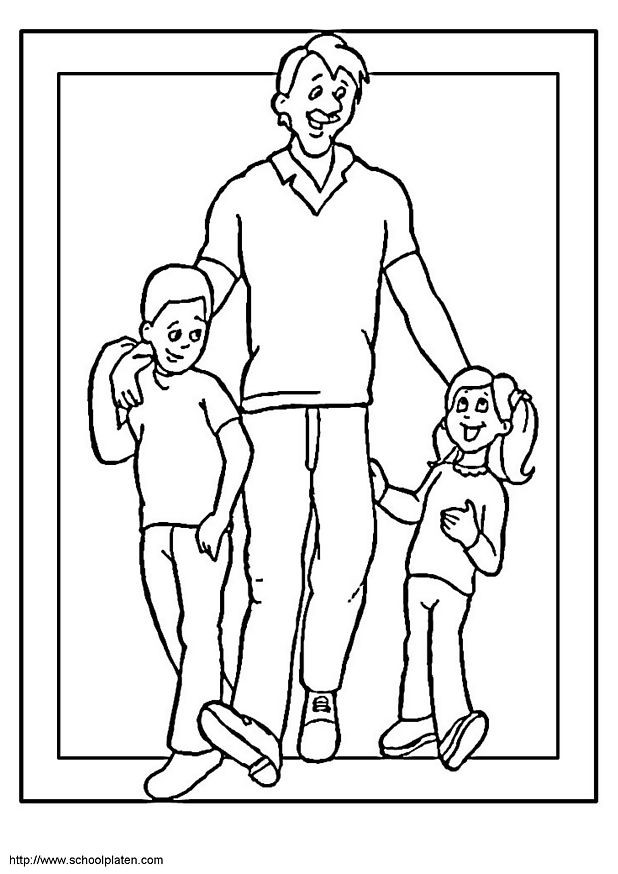 Coloriage Papa je t'aime dessin gratuit à imprimer