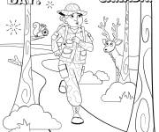 Coloriage Bonne f&ecirc;te du Canada