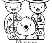 Coloriage Bonne f&ecirc;te du Canada maternelle