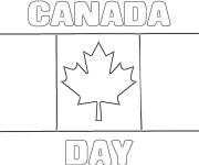 Coloriage et dessins gratuit Fête du Canada à imprimer