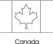 Coloriage et dessins gratuit Fête du Canada à colorier  à imprimer