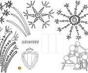 Coloriage F&ecirc;te nationale de Belgique
