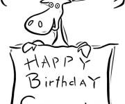 Coloriage et dessins gratuit Joyeuse f&ecirc;te du Canada à imprimer