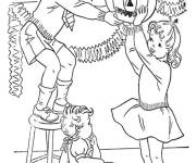 Coloriage D&eacute;corations d'Halloween