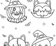 Coloriage D&eacute;guisements adorables de Halloween