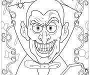 Coloriage Dessin anim&eacute; Dracula