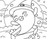 Coloriage Fant&ocirc;me et le Trick or Treat