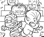 Coloriage Funny Jack o lanterns