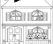 Coloriage Halloween à découper